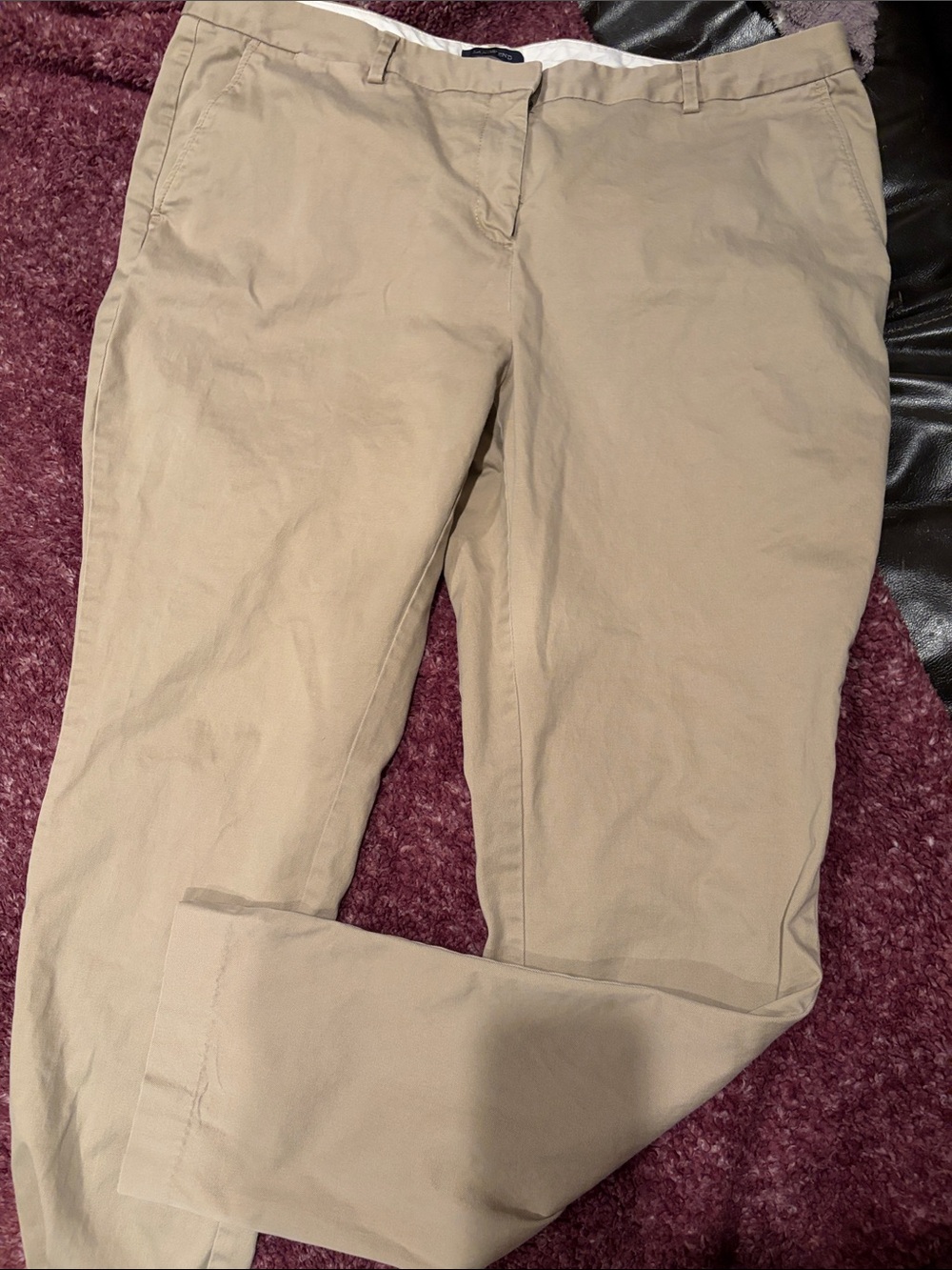 Lands' End Women's Chinos in Khaki Tan 18